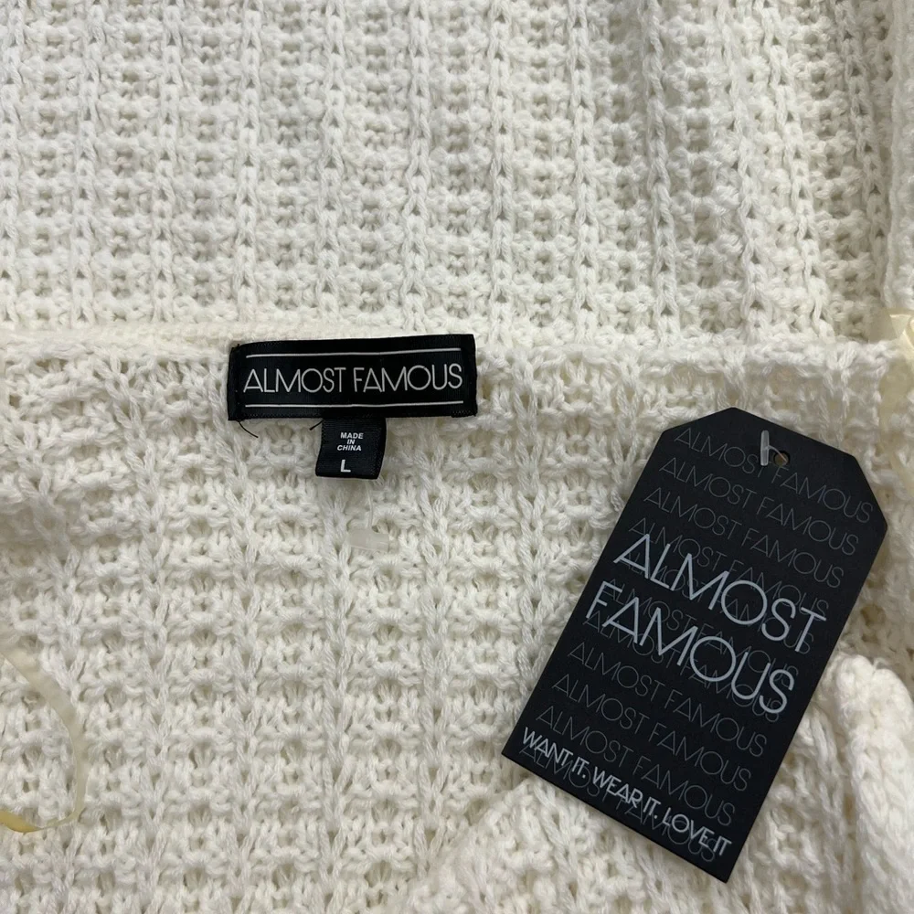 Almost Famous White Faux Floral Accent